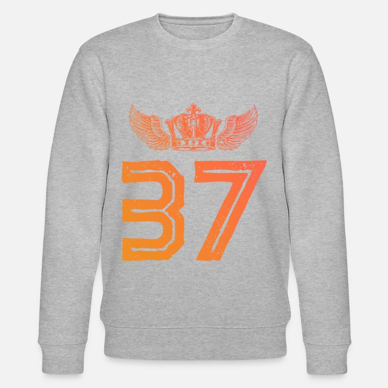 37 Couronne numérique - Sweat bio CHANGER Stanley/Stella Unisexe - gris chiné