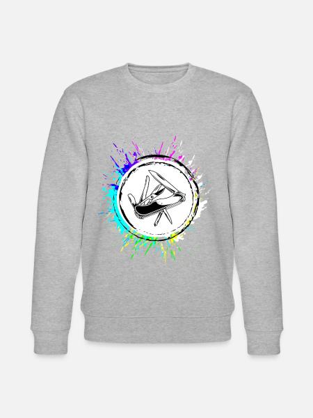Pocket knife icon - Stanley/Stella CHANGER Unisex Organic Sweatshirt - heather grey