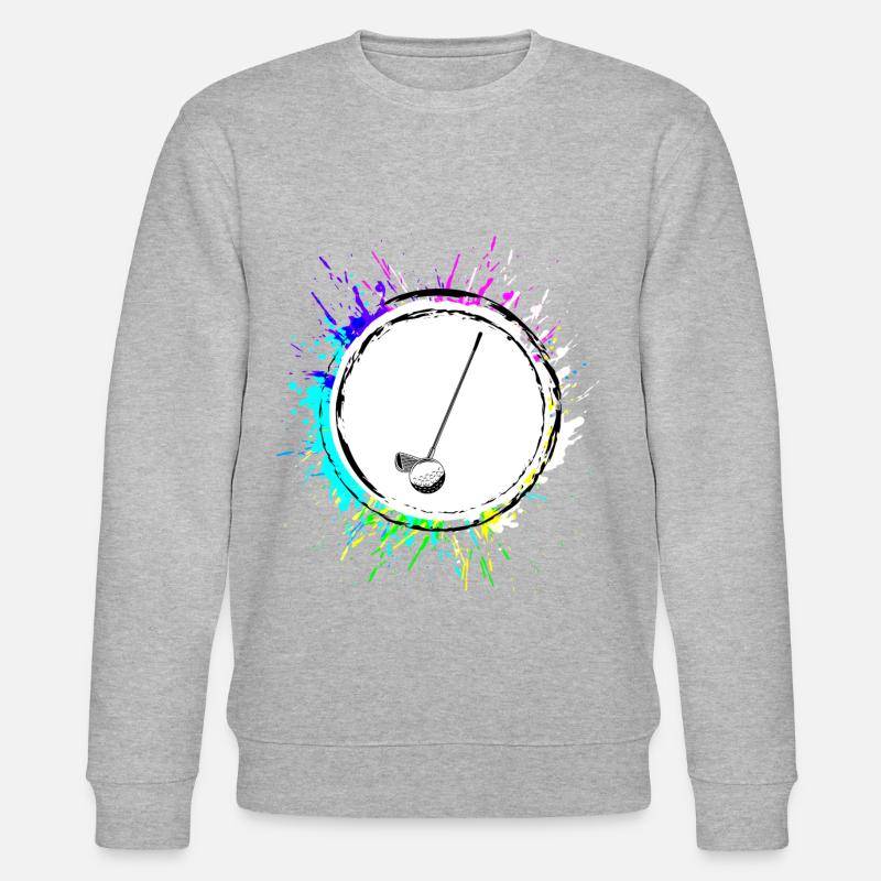 Golf Sport Symbol - Stanley/Stella CHANGER Unisex Organic Sweatshirt - heather grey