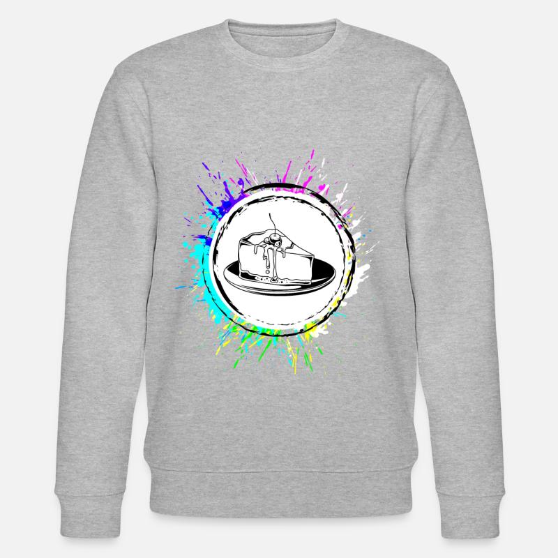 Baking Cheesecake - Stanley/Stella CHANGER Unisex Organic Sweatshirt - heather grey