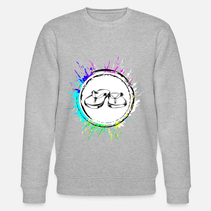 Badelatschen icon - Stanley/Stella Unisex Bio-Sweatshirt CHANGER  - Grau meliert