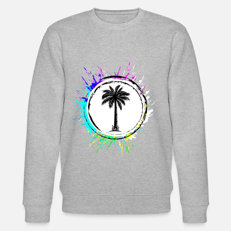 palme symbol - Stanley/Stella Unisex Bio-Sweatshirt CHANGER - Grau meliert
