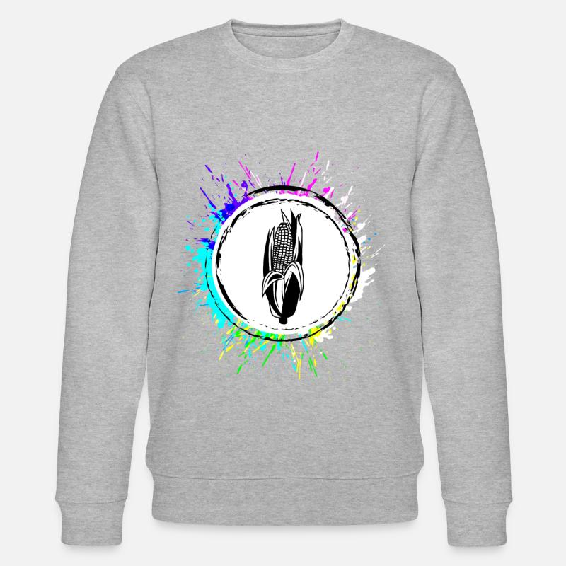Symbole du maïs - Sweat bio CHANGER Stanley/Stella Unisexe - gris chiné