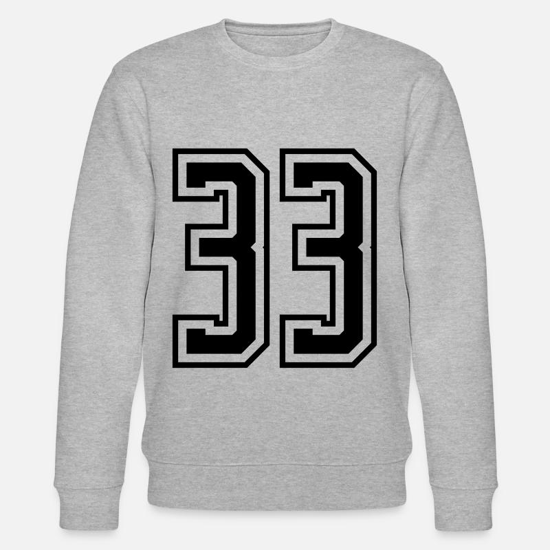 33 Numéro de numéro - Sweat bio CHANGER Stanley/Stella Unisexe - gris chiné