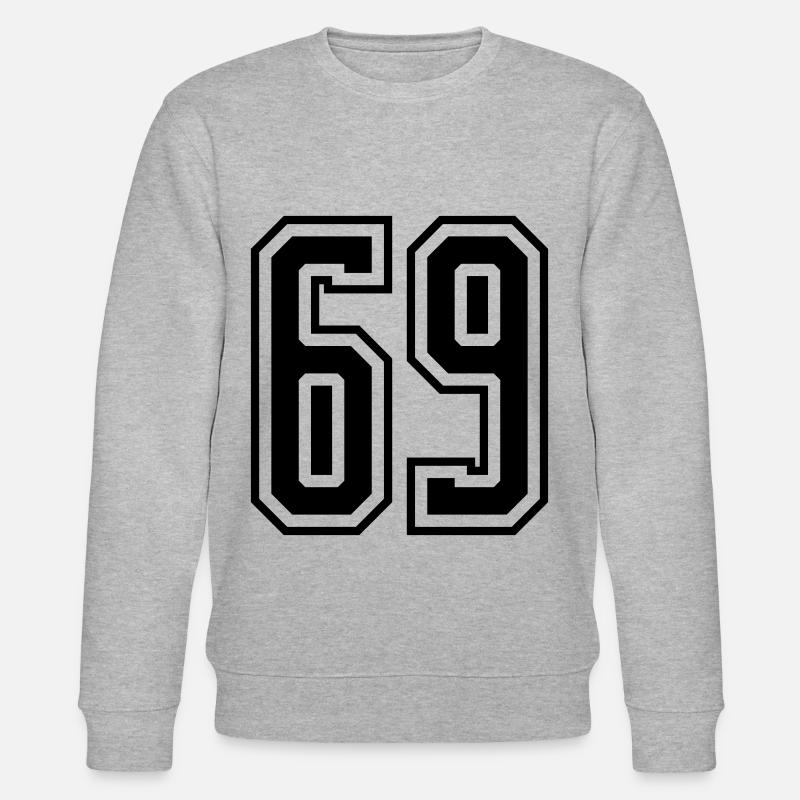69 Number number - Stanley/Stella CHANGER Unisex Organic Sweatshirt - heather grey
