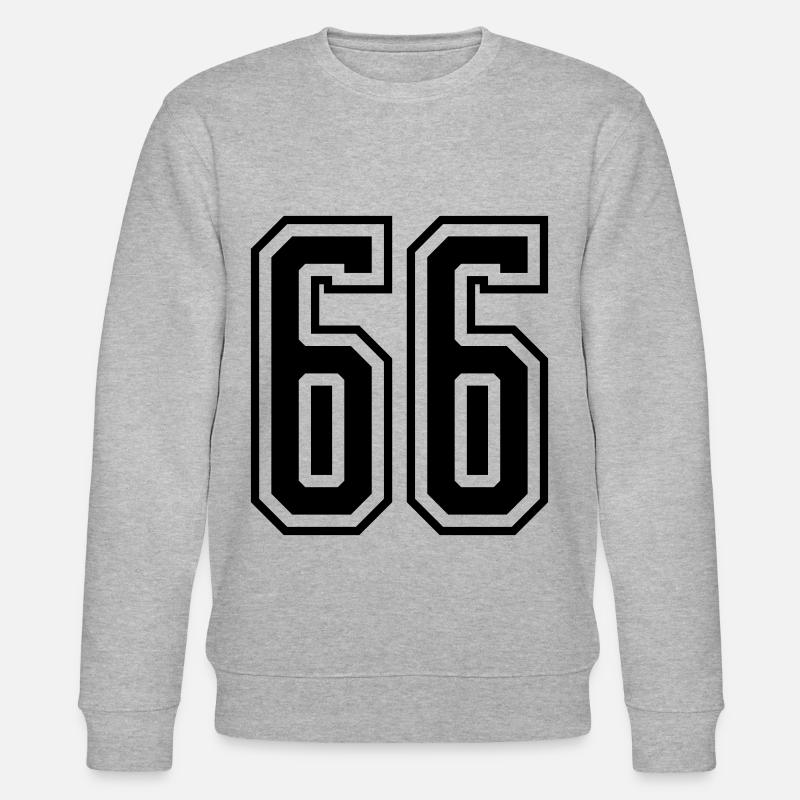 66 digit number - Stanley/Stella CHANGER Unisex Organic Sweatshirt - heather grey