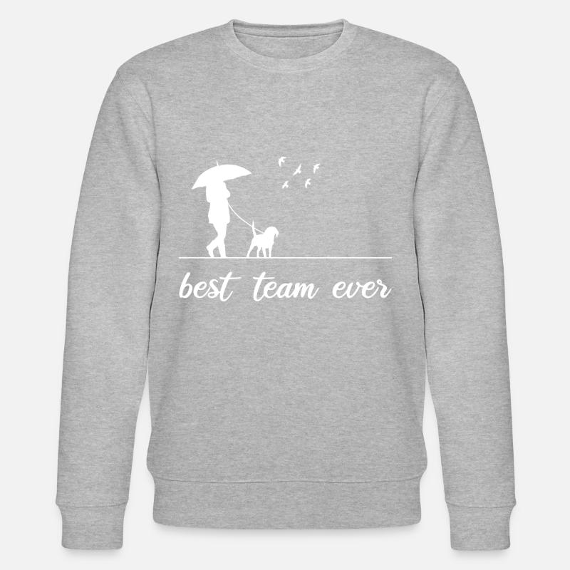 Dog Best Team Ever - Sweat bio CHANGER Stanley/Stella Unisexe - gris chiné