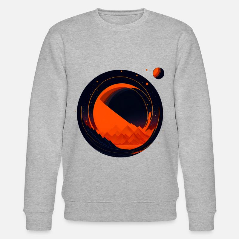 Vue de l’espace / Mars 02 - Sweat bio CHANGER Stanley/Stella Unisexe - gris chiné