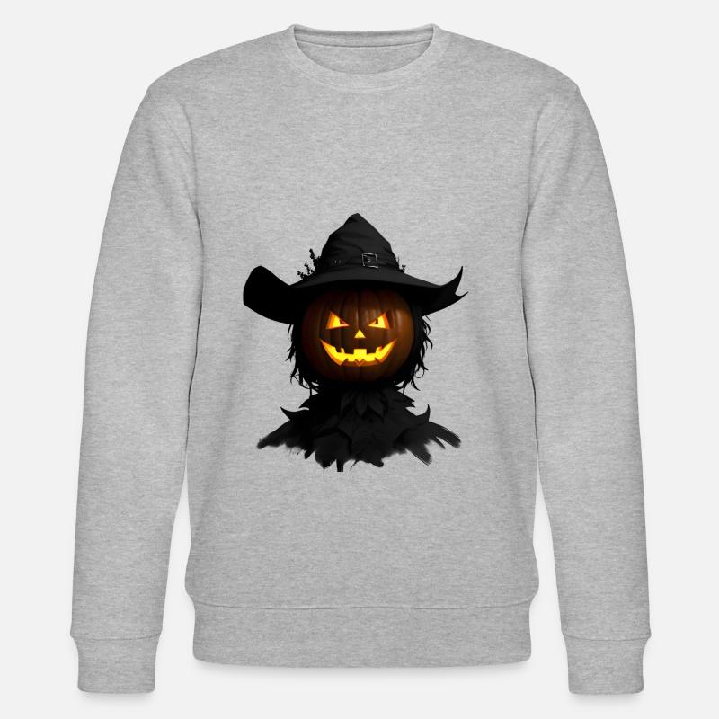 Jack-o-lantern - Sweat bio CHANGER Stanley/Stella Unisexe - gris chiné