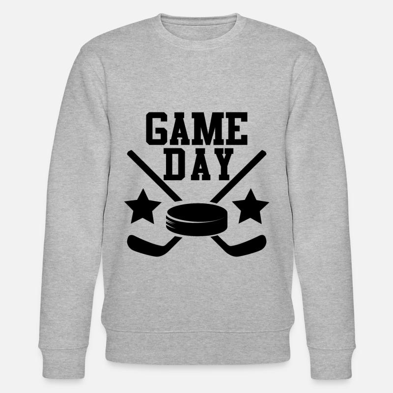 Eishockey Game Day - Stanley/Stella Unisex Bio-Sweatshirt CHANGER  - Grau meliert