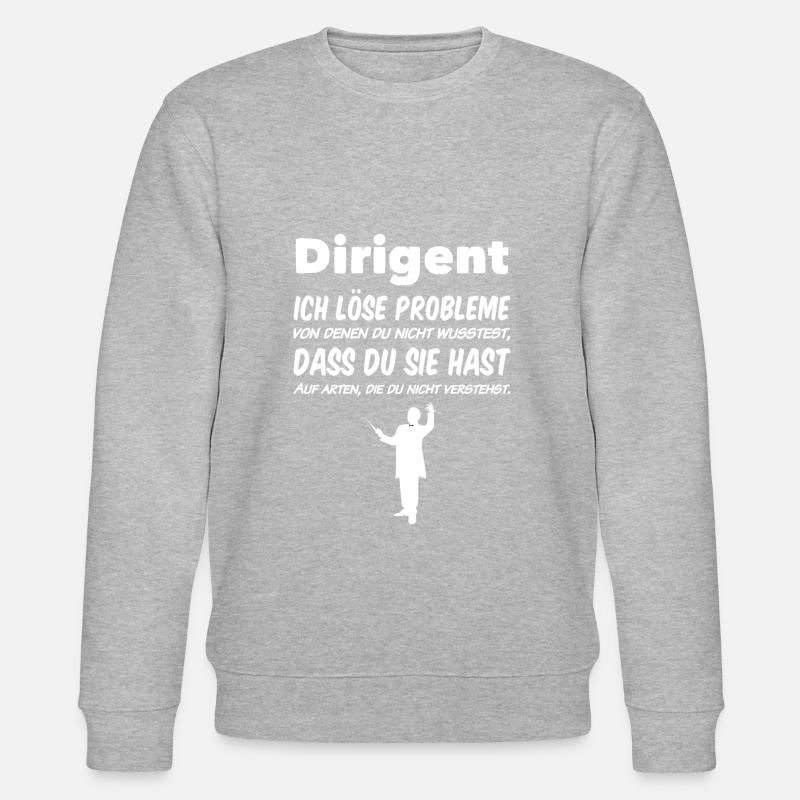 Dirigent Ich löse Problem - Stanley/Stella Unisex Bio-Sweatshirt CHANGER  - Grau meliert