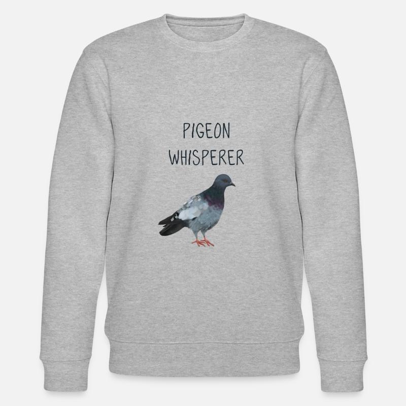 Tauben Flüsterer - Stanley/Stella Unisex Bio-Sweatshirt CHANGER  - Grau meliert