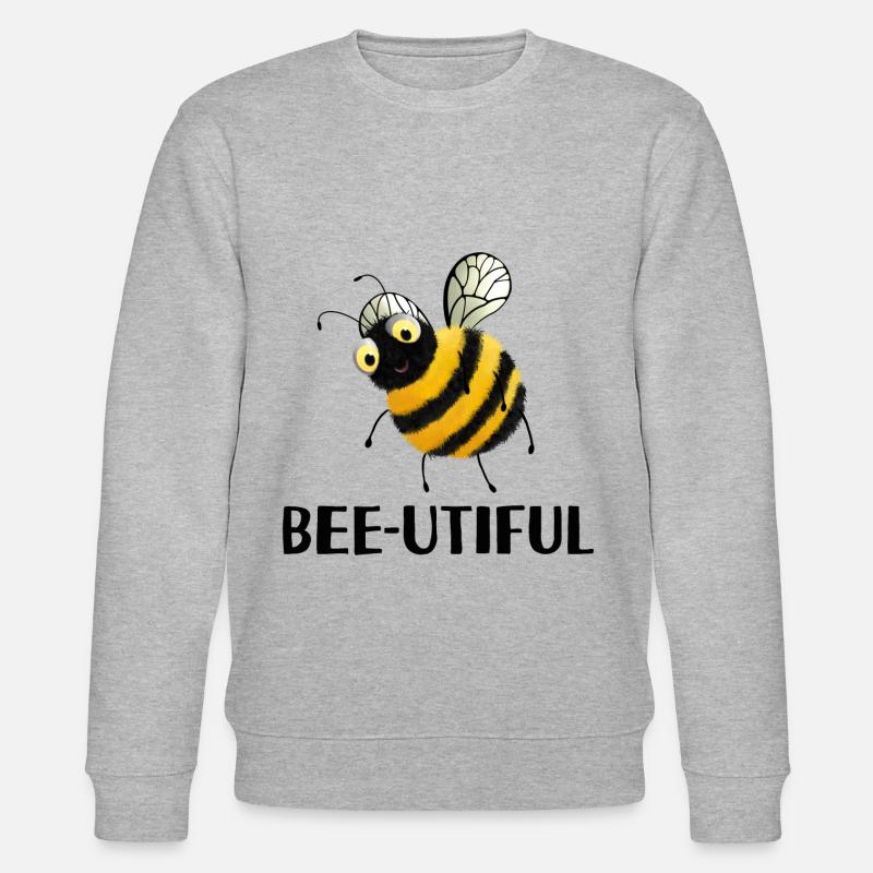 Bienen - beeutiful - Stanley/Stella Unisex Bio-Sweatshirt CHANGER  - Grau meliert