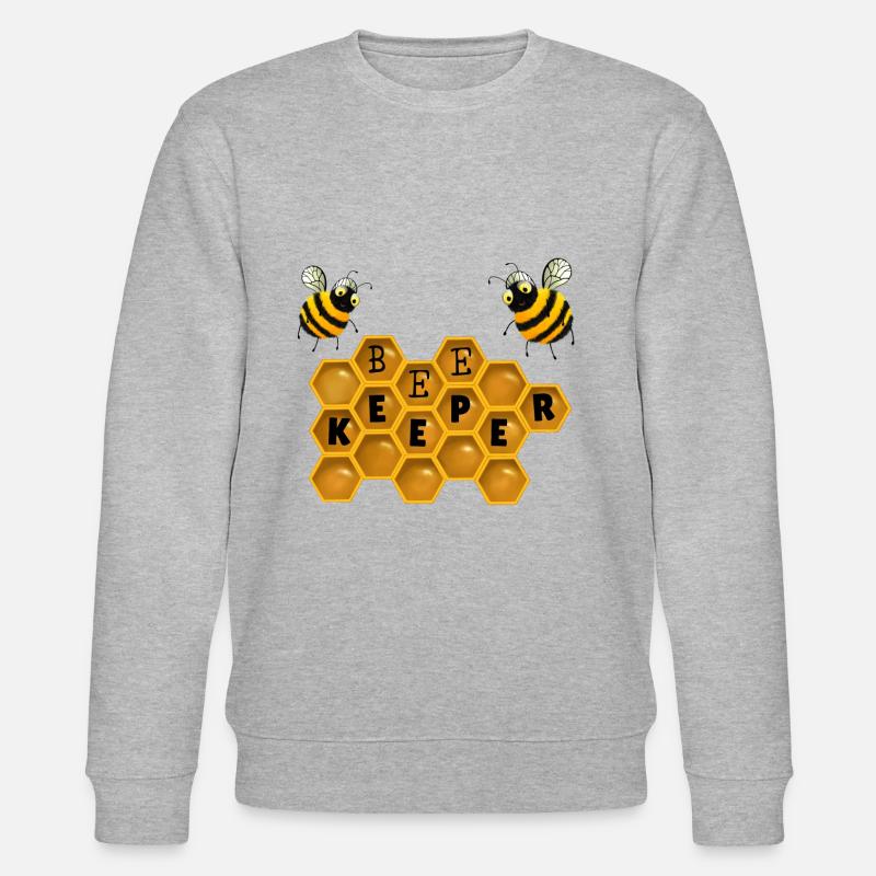 Bienen - Bee Keeper - Stanley/Stella Unisex Bio-Sweatshirt CHANGER  - Grau meliert