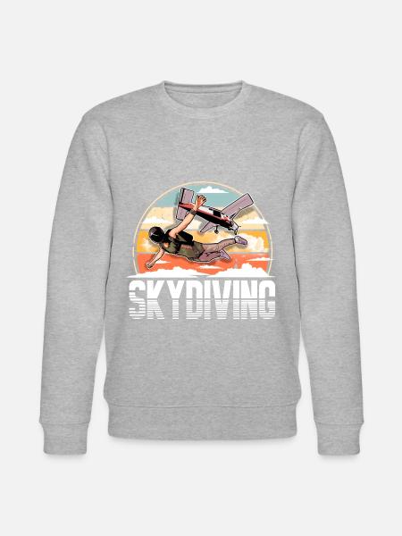 Skydiving Parachuting Parachute - Stanley/Stella CHANGER Unisex Organic Sweatshirt - heather grey