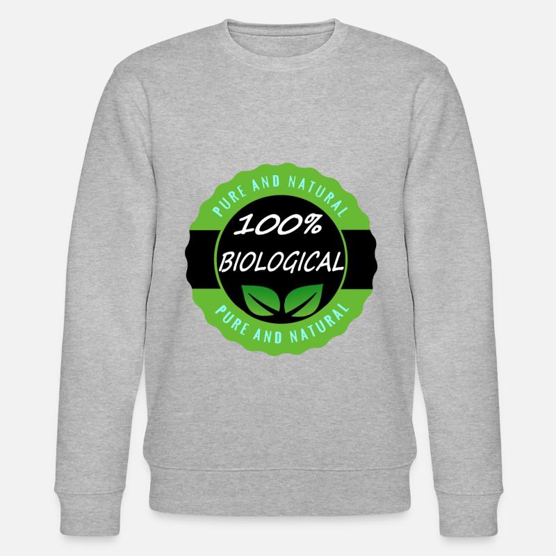 100% végétalien biologique - Sweat bio CHANGER Stanley/Stella Unisexe - gris chiné