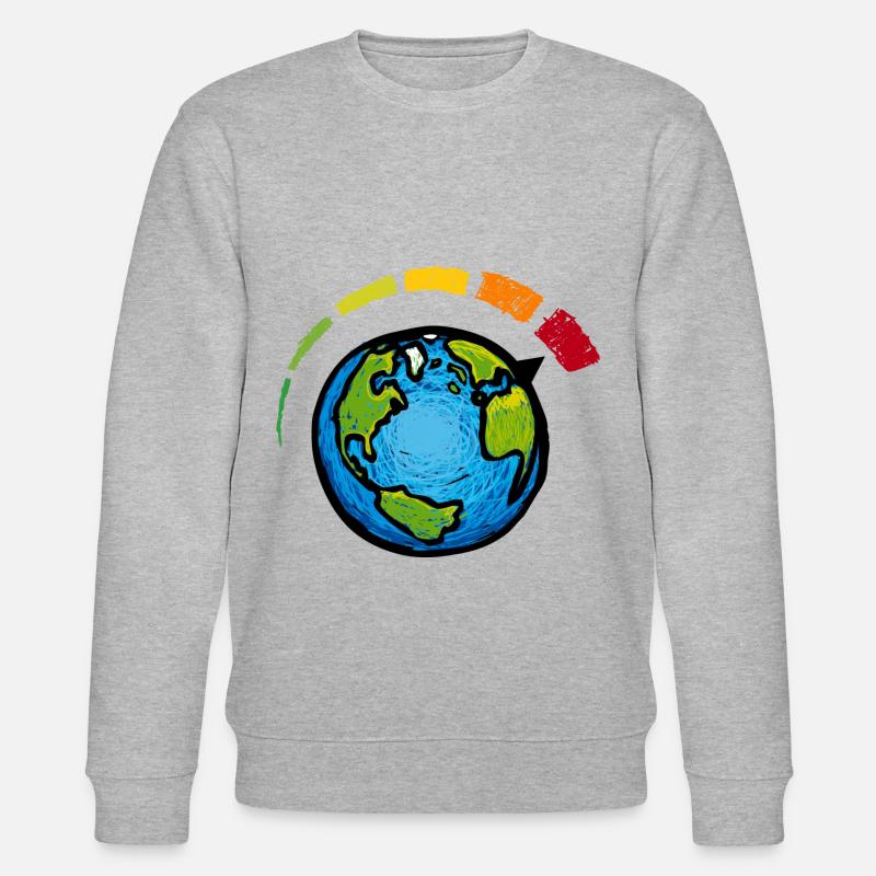 Notfall Klima - Stanley/Stella Unisex Bio-Sweatshirt CHANGER  - Grau meliert