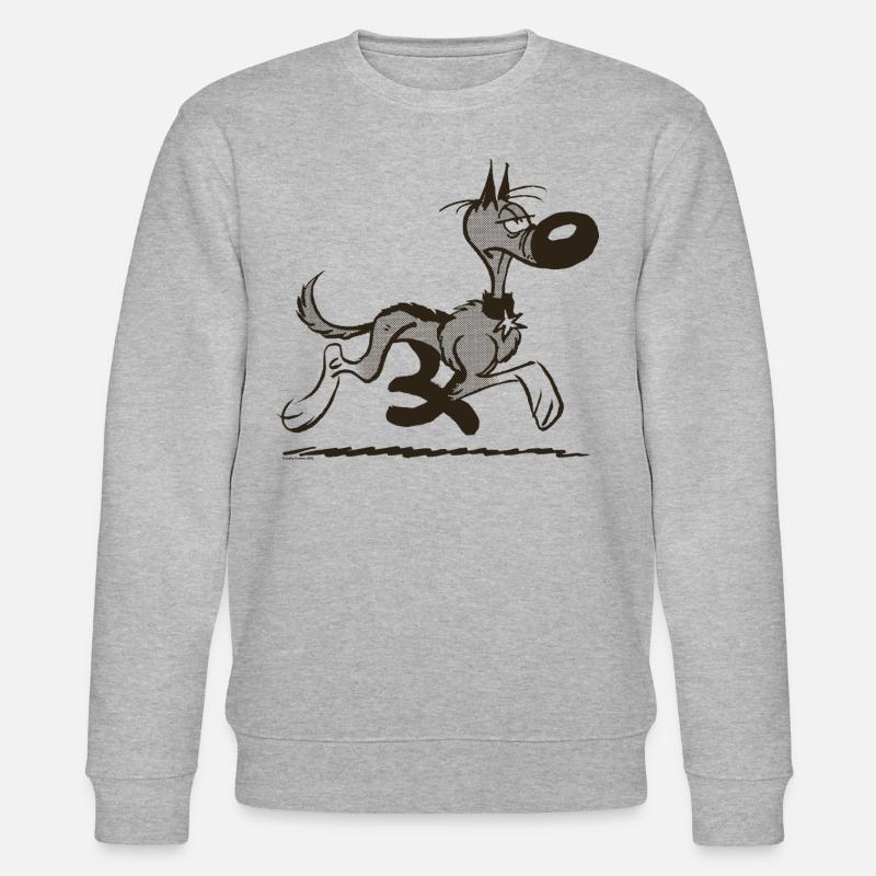 Lucky Luke Rantanplan Design - Sweat bio CHANGER Stanley/Stella Unisexe - gris chiné