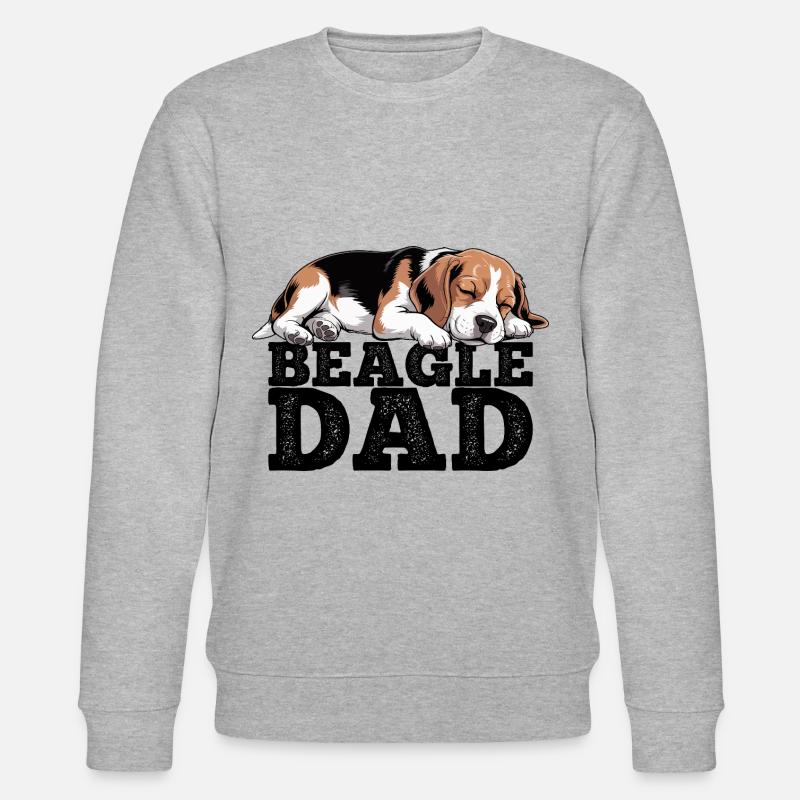 Beagle Vater - Stanley/Stella Unisex Bio-Sweatshirt CHANGER  - Grau meliert