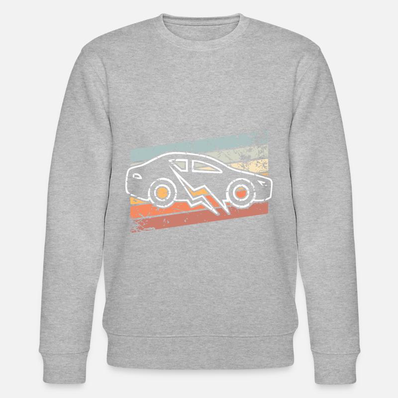 E-Auto Elektroauto - Stanley/Stella Unisex Bio-Sweatshirt CHANGER  - Grau meliert