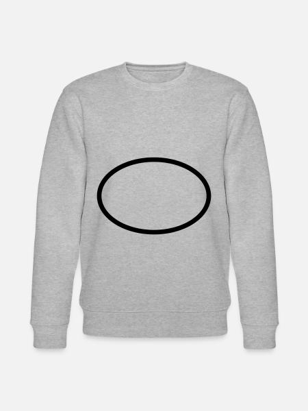 Oval circle geometry - Stanley/Stella CHANGER Unisex Organic Sweatshirt - heather grey
