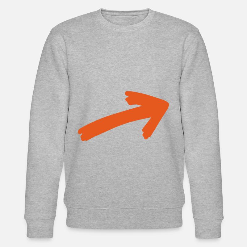 Conception de flèche - Sweat bio CHANGER Stanley/Stella Unisexe - gris chiné