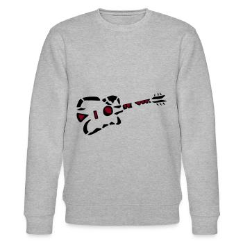 Guitar E Guitar Western Guitar 4 - Stanley/Stella CHANGER Unisex Organic Sweatshirt - heather grey - Front - Nik (191cm) & Marisol (170cm)