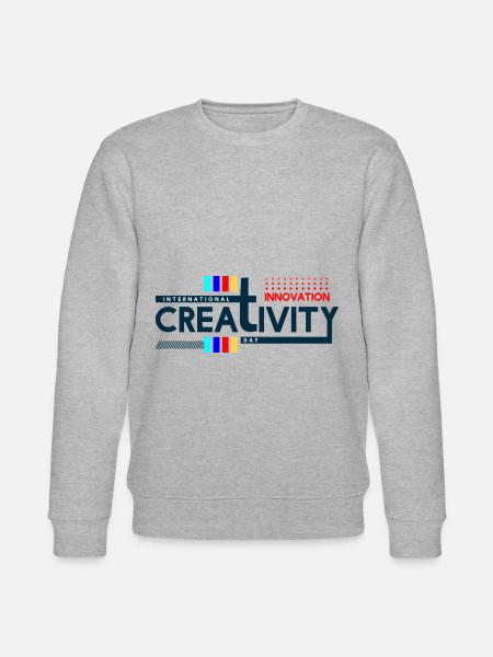 "International Creativity and Innovation" - Stanley/Stella CHANGER Unisex Organic Sweatshirt - heather grey