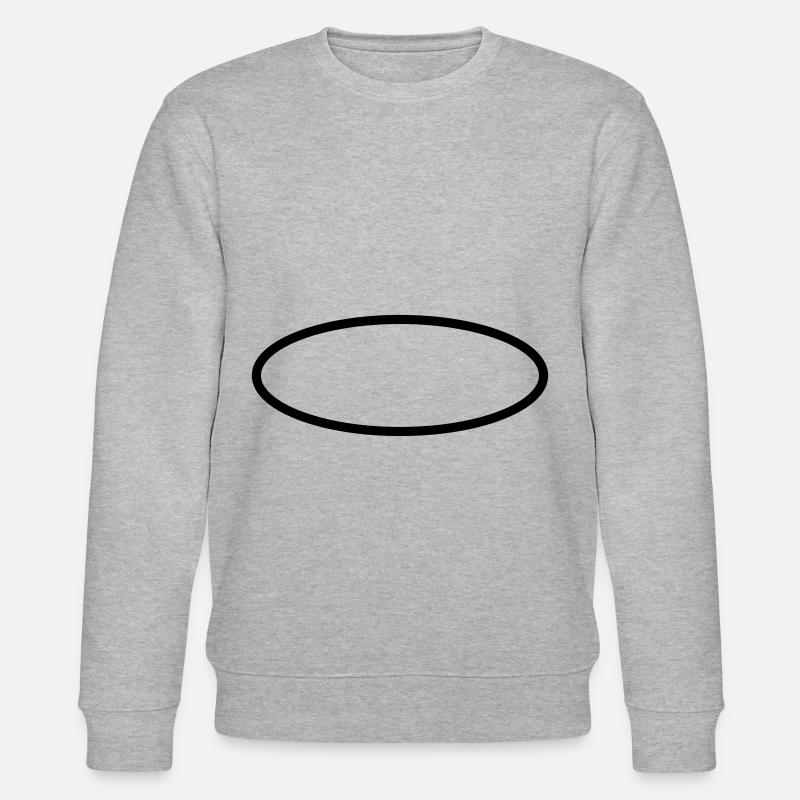 Oval Circle Symbols - Stanley/Stella CHANGER Unisex Organic Sweatshirt - heather grey