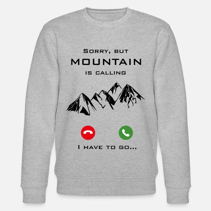 Mountain is calling - Stanley/Stella Unisex Bio-Sweatshirt CHANGER  - Grau meliert