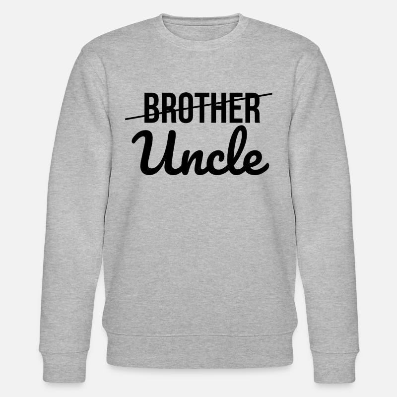 Zukünftiger Onkel - Stanley/Stella Unisex Bio-Sweatshirt CHANGER  - Grau meliert