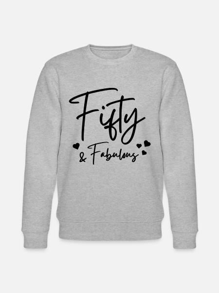 Fifty fabulous - Stanley/Stella CHANGER Unisex Organic Sweatshirt - heather grey