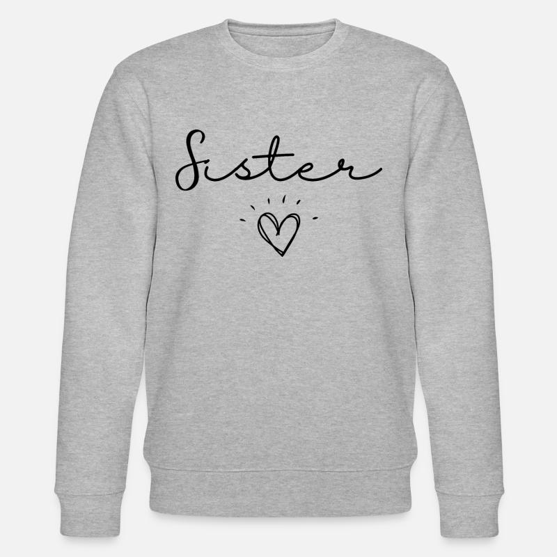 Schwester - Stanley/Stella Unisex Bio-Sweatshirt CHANGER  - Grau meliert