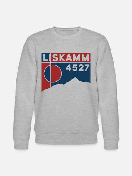 Liskamm Überschreitung Lyskamm Hochtour Andenken - Stanley/Stella Unisex Bio-Sweatshirt CHANGER  - Grau meliert