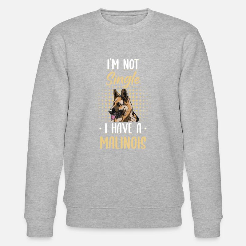 Malinois Hund Hundehalter - Stanley/Stella Unisex Bio-Sweatshirt CHANGER  - Grau meliert