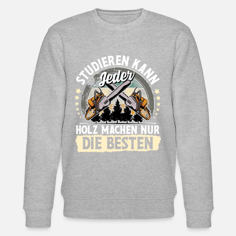 Holzfäller - Stanley/Stella Unisex Bio-Sweatshirt CHANGER  - Grau meliert