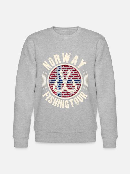 Norwegen Angeltour - Stanley/Stella Unisex Bio-Sweatshirt CHANGER  - Grau meliert
