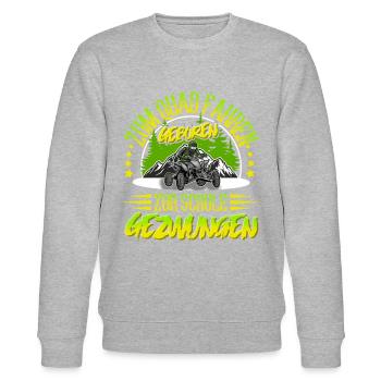 Quad ATV Offroad Quadfahrer - Stanley/Stella Unisex Bio-Sweatshirt CHANGER  - Grau meliert - Vorne - Nik (191cm) & Marisol (170cm)