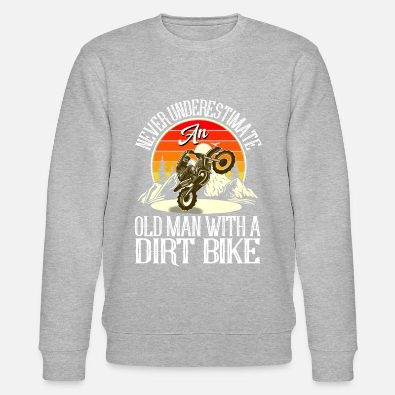 Motocross - Sweat bio CHANGER Stanley/Stella Unisexe - gris chiné