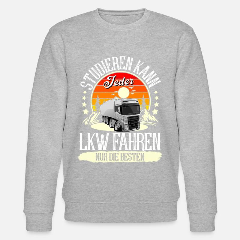 LKW Fahrer - Stanley/Stella Unisex Bio-Sweatshirt CHANGER  - Grau meliert