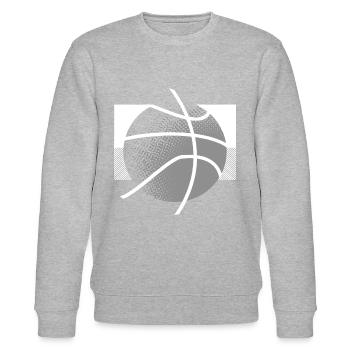 Basketball Basketballer - Stanley/Stella Unisex Bio-Sweatshirt CHANGER  - Grau meliert - Vorne - Nik (191cm) & Marisol (170cm)