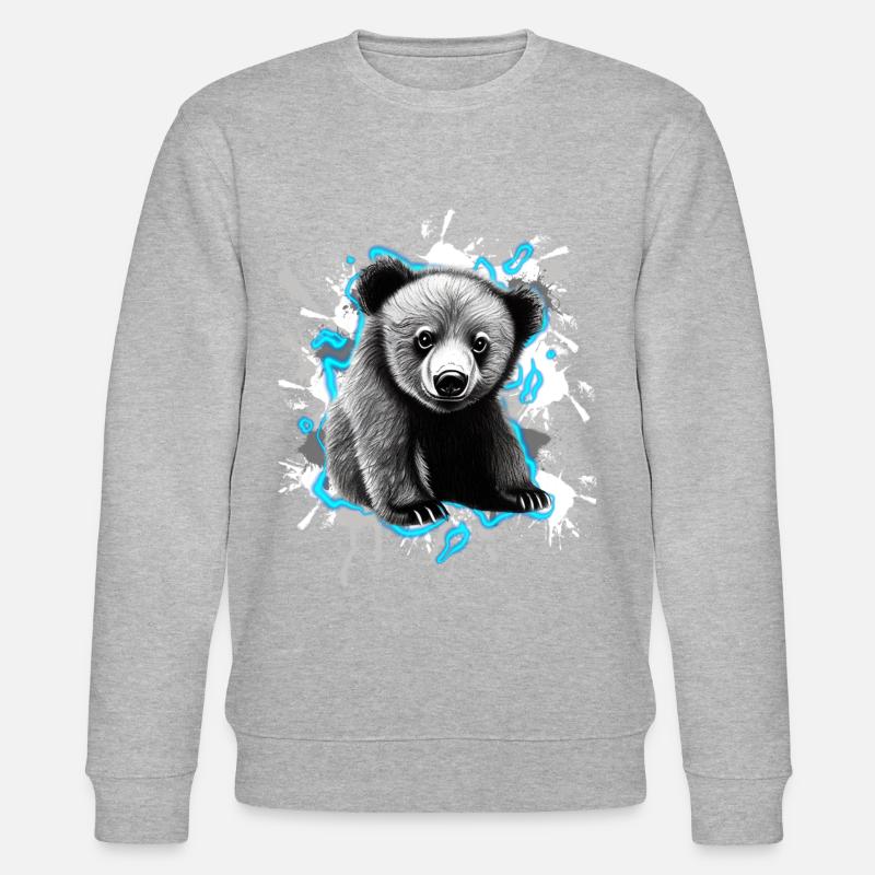 Bär - Stanley/Stella Unisex Bio-Sweatshirt CHANGER  - Grau meliert