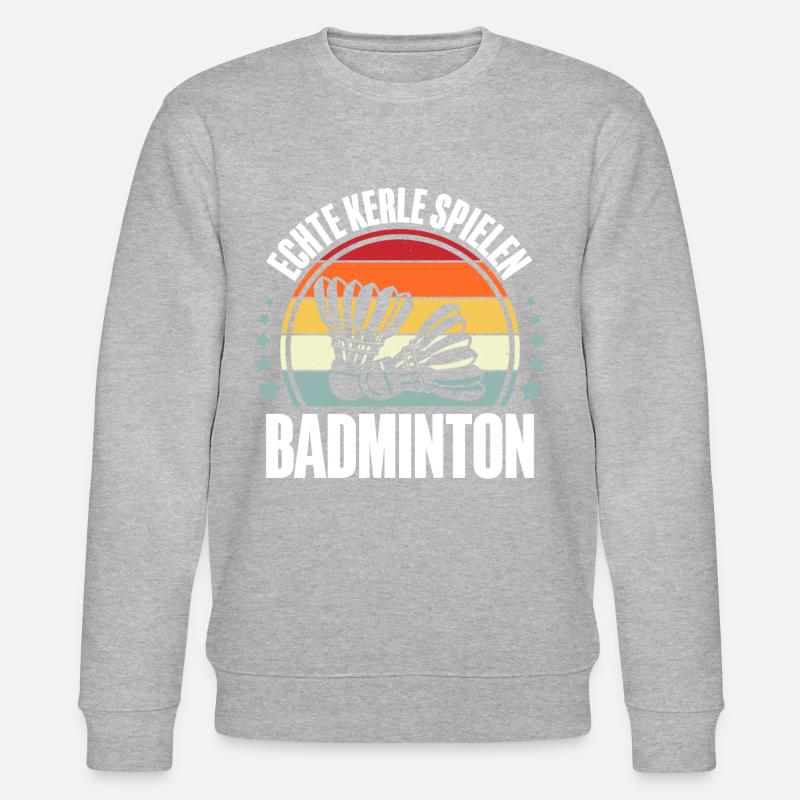 Badminton - Stanley/Stella Unisex Bio-Sweatshirt CHANGER  - Grau meliert