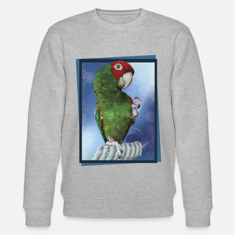 Rothaariger Papagei - Stanley/Stella Unisex Bio-Sweatshirt CHANGER  - Grau meliert
