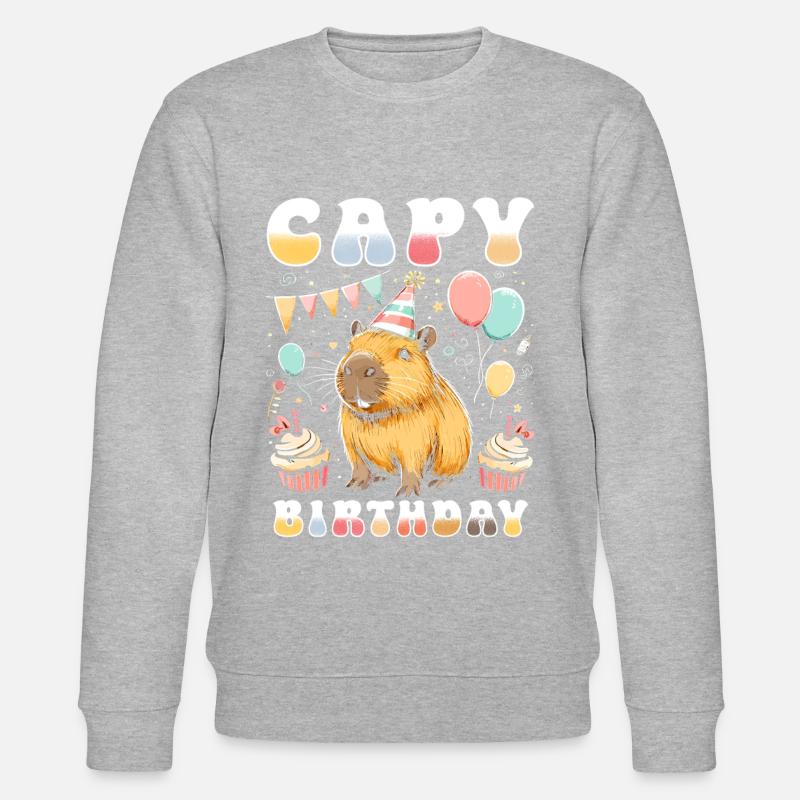 Anniversaire de Capy - Sweat bio CHANGER Stanley/Stella Unisexe - gris chiné