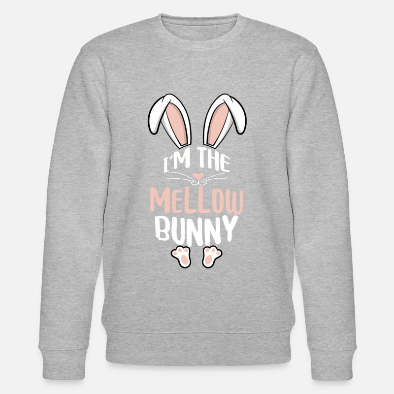 I'm The Mellow Bunny - Stanley/Stella Unisex Bio-Sweatshirt CHANGER  - Grau meliert
