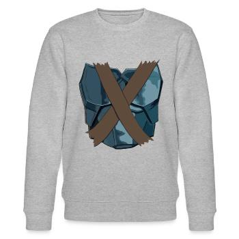Mandos Armor - Stanley/Stella CHANGER Unisex Organic Sweatshirt - heather grey - Front - Nik (191cm) & Marisol (170cm)