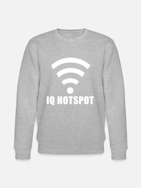 IQ Genie Wlan Hotspot Gifted intelligent - Stanley/Stella CHANGER Unisex Organic Sweatshirt - heather grey