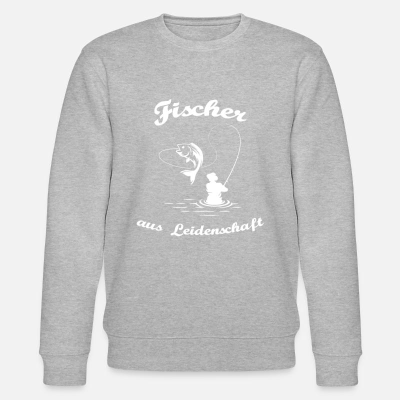 Pêcheurs passionnés pêche pêche - Sweat bio CHANGER Stanley/Stella Unisexe - gris chiné