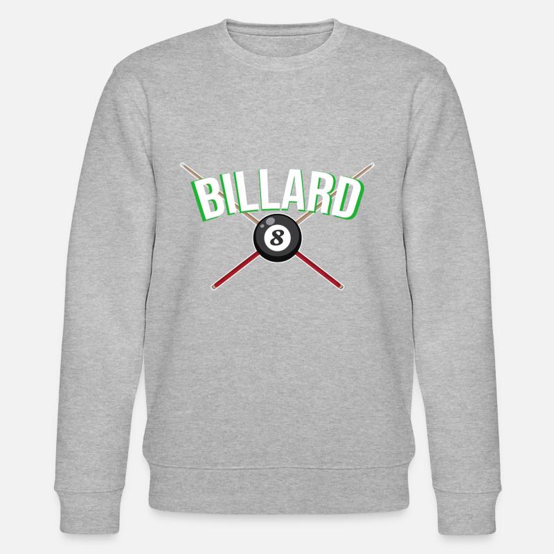 Billard Koe Billardkugel - Stanley/Stella Unisex Bio-Sweatshirt CHANGER  - Grau meliert